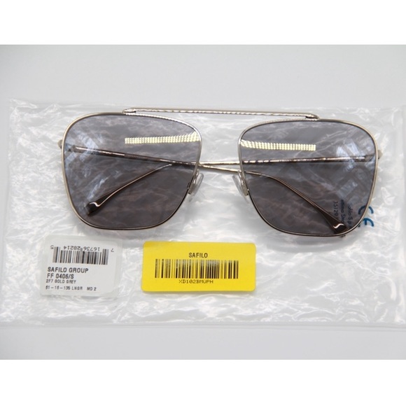 NEW FENDI FF 0406/S 2F7 GOLD GREY SUNGLASSES FENDI FF0406/S - Picture 13 of 14